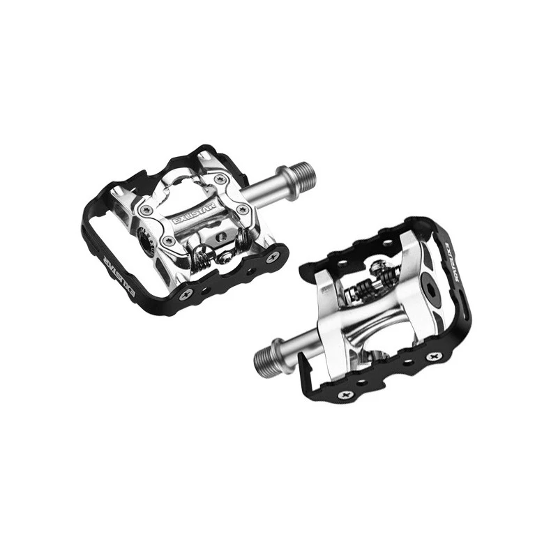 Pedali MTB EXUSTAR E PM 86 Doppio Uso Flat + SPD 3 Pedali MTB EXUSTAR E PM 86 Doppio Uso Flat + SPD - immagine 3
