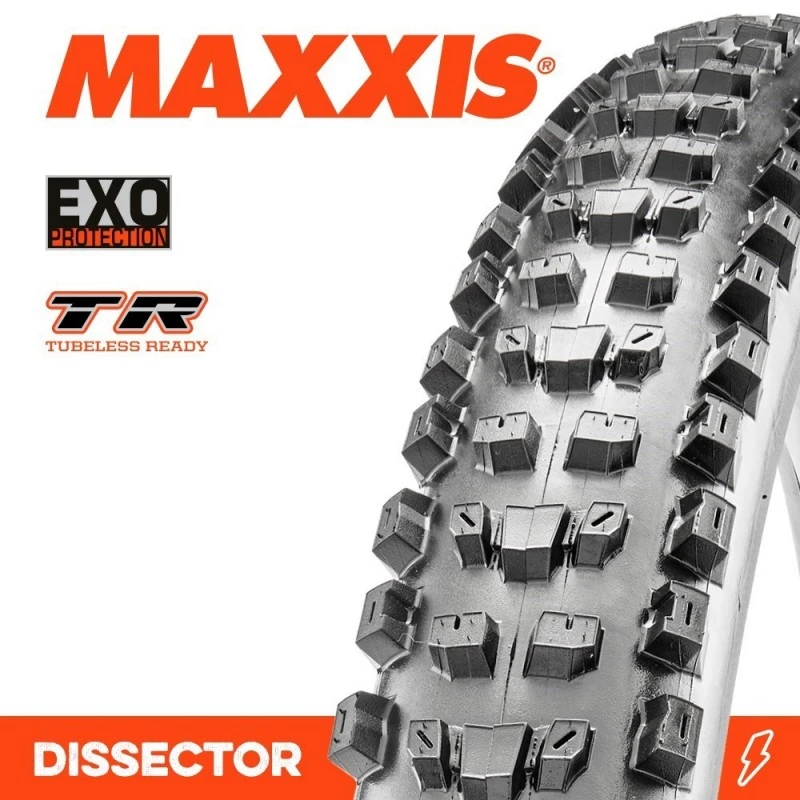 Copertone MAXXIS Dissector 29x2.40WT EXO TR 60TPI Pieghevole 1 Copertone MAXXIS Dissector 29x2.40WT EXO TR 60TPI Pieghevole