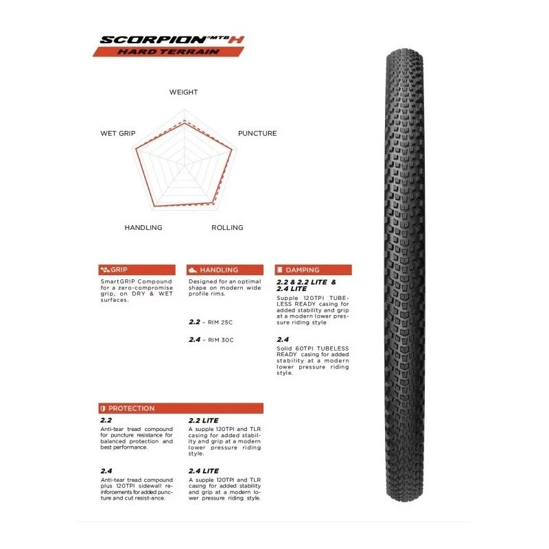 Copertone MTB PIRELLI SCORPION TRAIL H Hard Pack 29X2,6 2 Copertone MTB PIRELLI SCORPION TRAIL H Hard Pack 29X2,6 - immagine 2