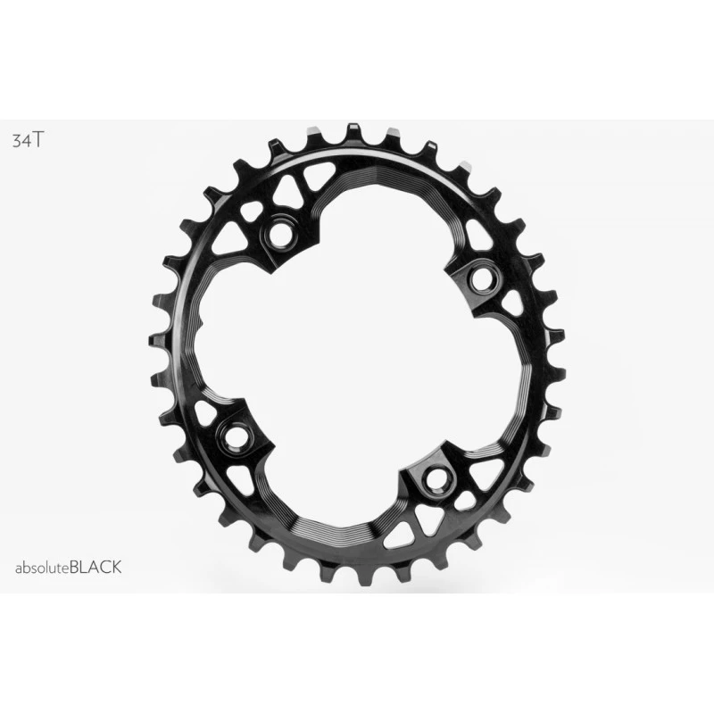 Corona AbsoluteBlack OVALE Sram 94Bcd BLACK (bolts Integrato) 1 Corona AbsoluteBlack OVALE Sram 94Bcd BLACK (bolts Integrato)