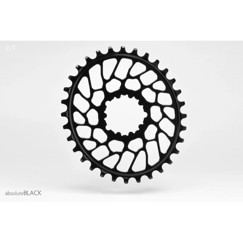 Corona AbsoluteBlack OVALE Sram Direct Mount BB30 BLACK 0mm 2 Corona AbsoluteBlack OVALE Sram Direct Mount BB30 BLACK 0mm - immagine 2