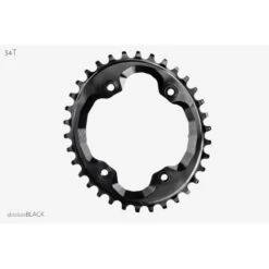 Corona AbsoluteBlack OVALE XTR M9000 Assym BLACK (bolts Integrato)