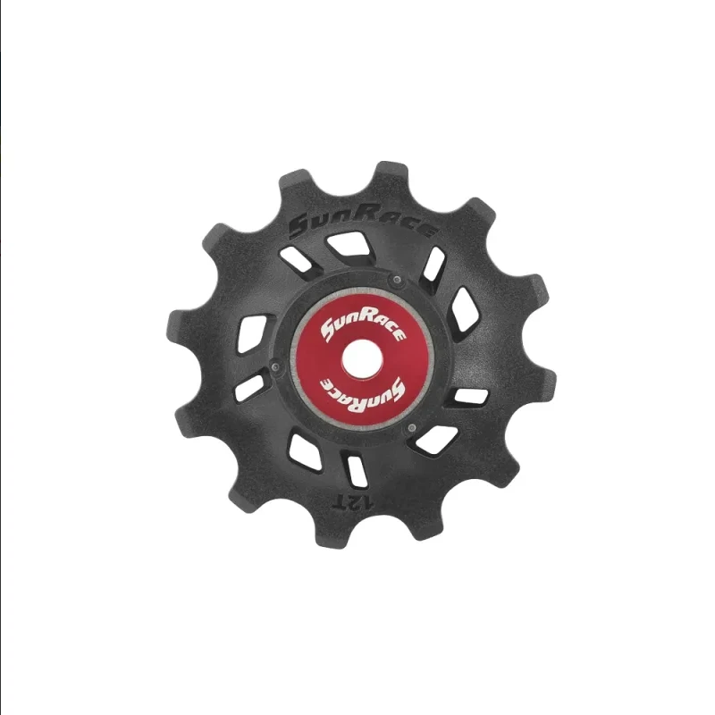 SUNRACE Puleggia Cambio SRAM EAGLE 12T Cuscinetti Standard Nero/Rosso 1 SUNRACE Puleggia Cambio SRAM EAGLE 12T Cuscinetti Standard Nero/Rosso