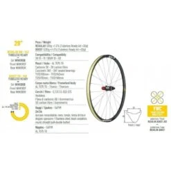 Ruote MTB MICHE K1 Carbon Tubeless Disc Boost -Vendite SRAM ruote mtb miche k1 boost carbon 3